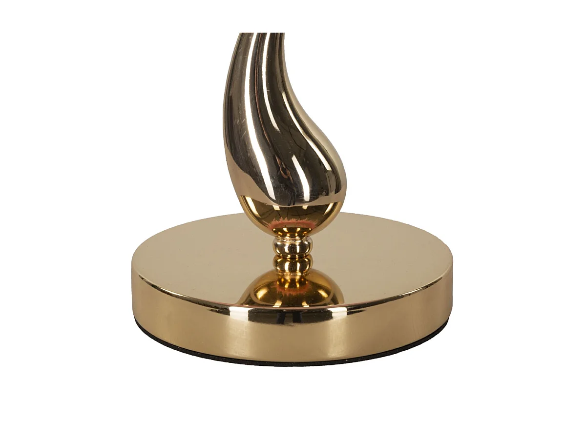Lampe à Poser Imitation Plume "Cart" 47cm Or & Rose