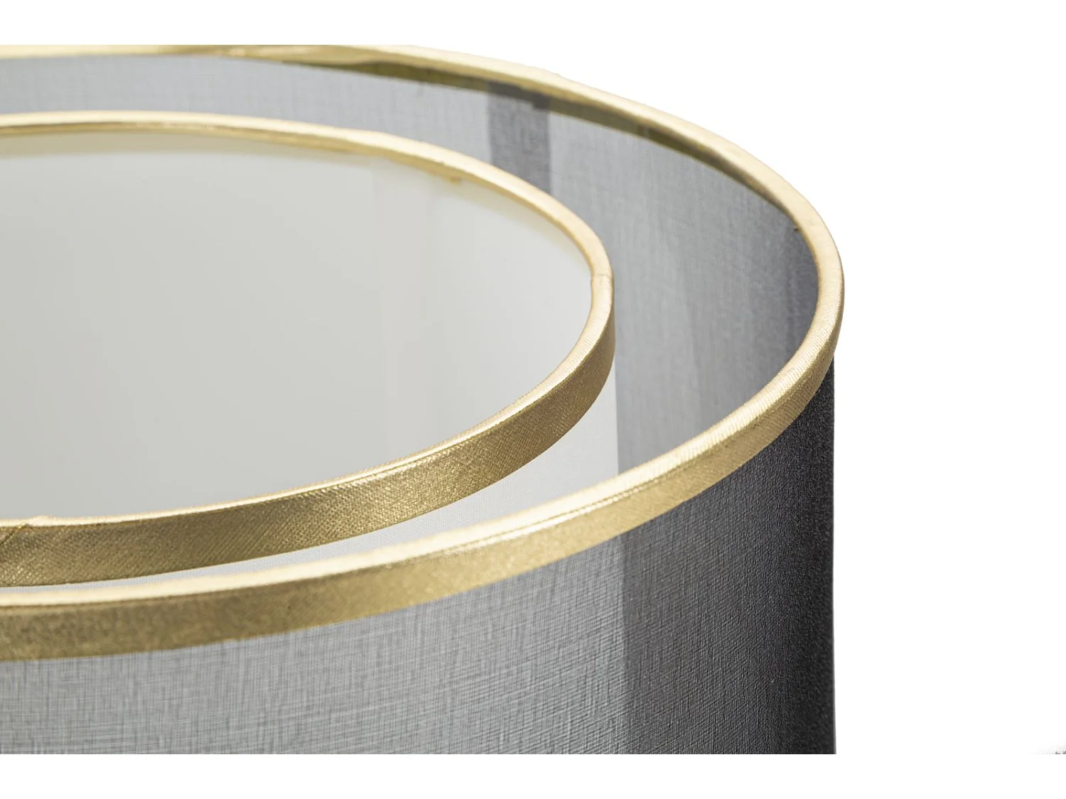 Lampe à Poser en Métal "Levels" 48cm Noir & Or