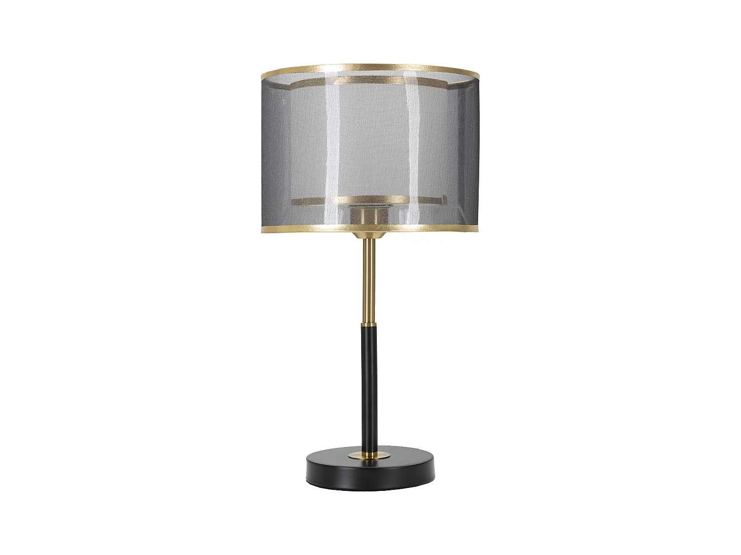 Lampe de table en métal noir Ø 25x48 cm
