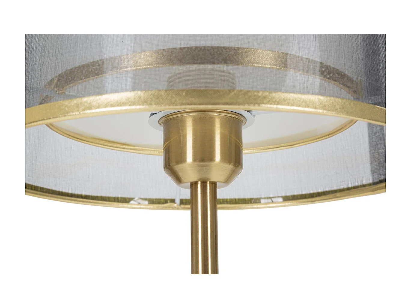 Lampe à Poser en Métal "Levels" 48cm Noir & Or