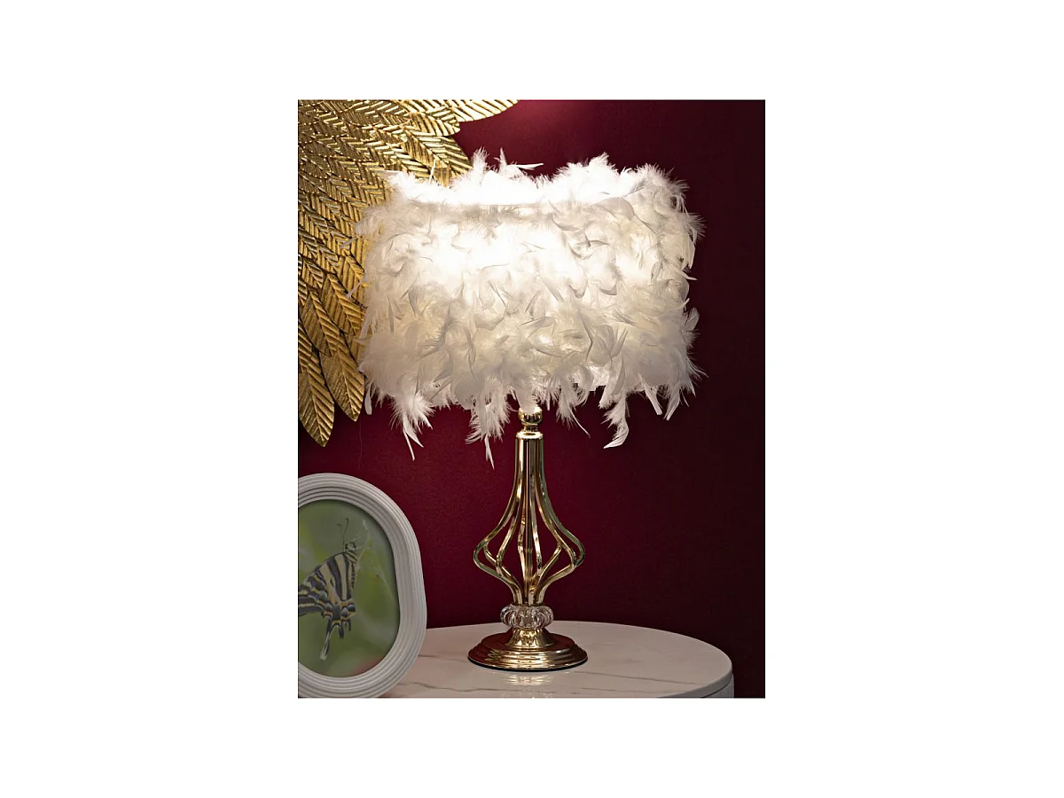 Tischlampe mit dekorativem Lampenschirm Tarty