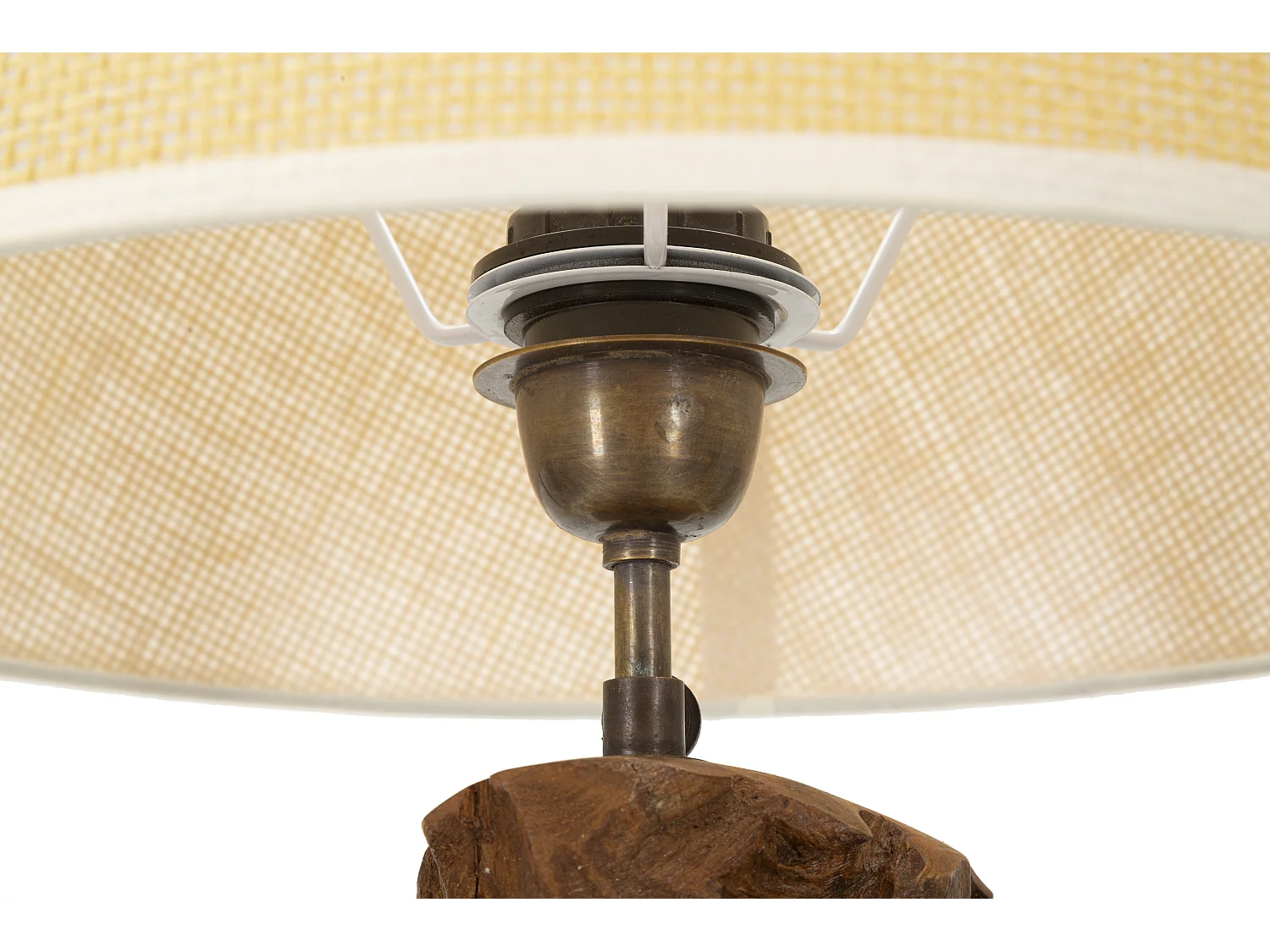 Lampe à Poser en Teck "Kepala" 69cm Marron