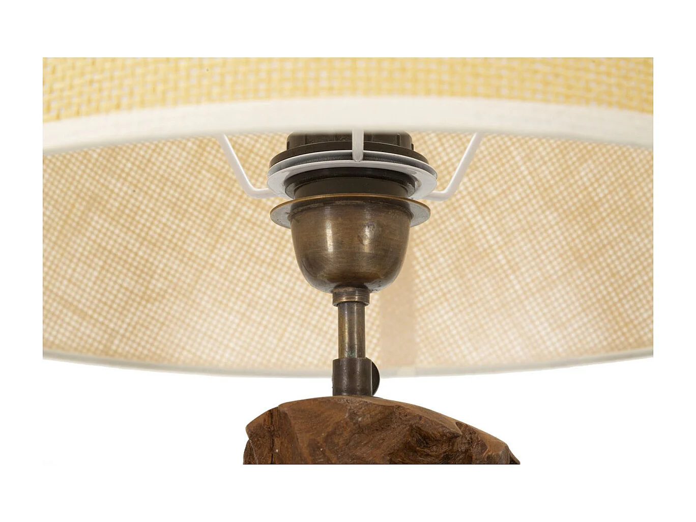 Lampe à Poser en Teck "Kepala" 69cm Marron