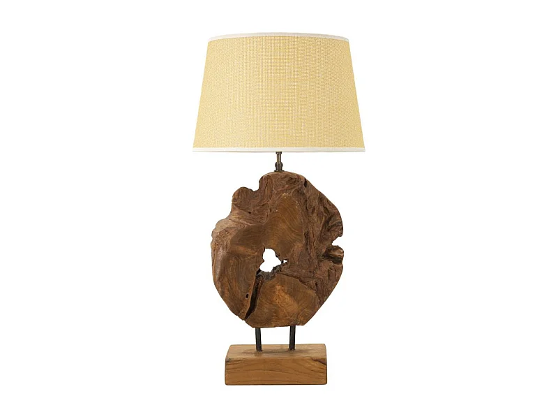 Lampe à Poser en Teck "Kepala" 69cm Marron