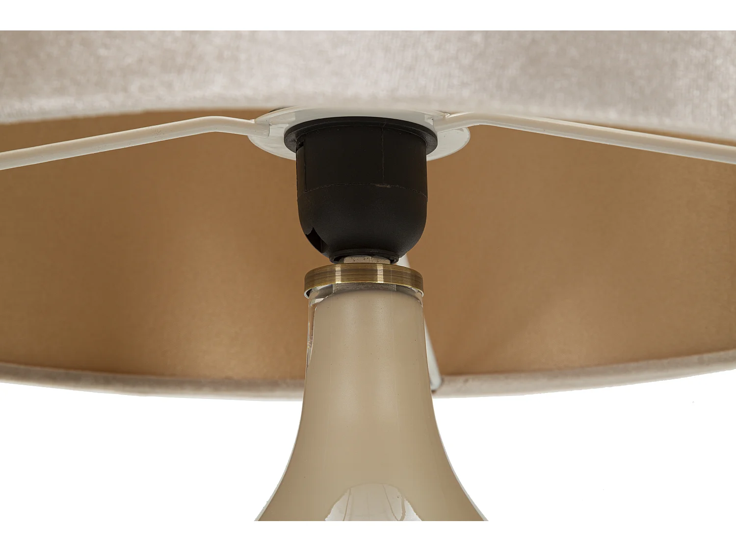 Lampe à Poser Design en Verre "Perly" 50cm Pearl