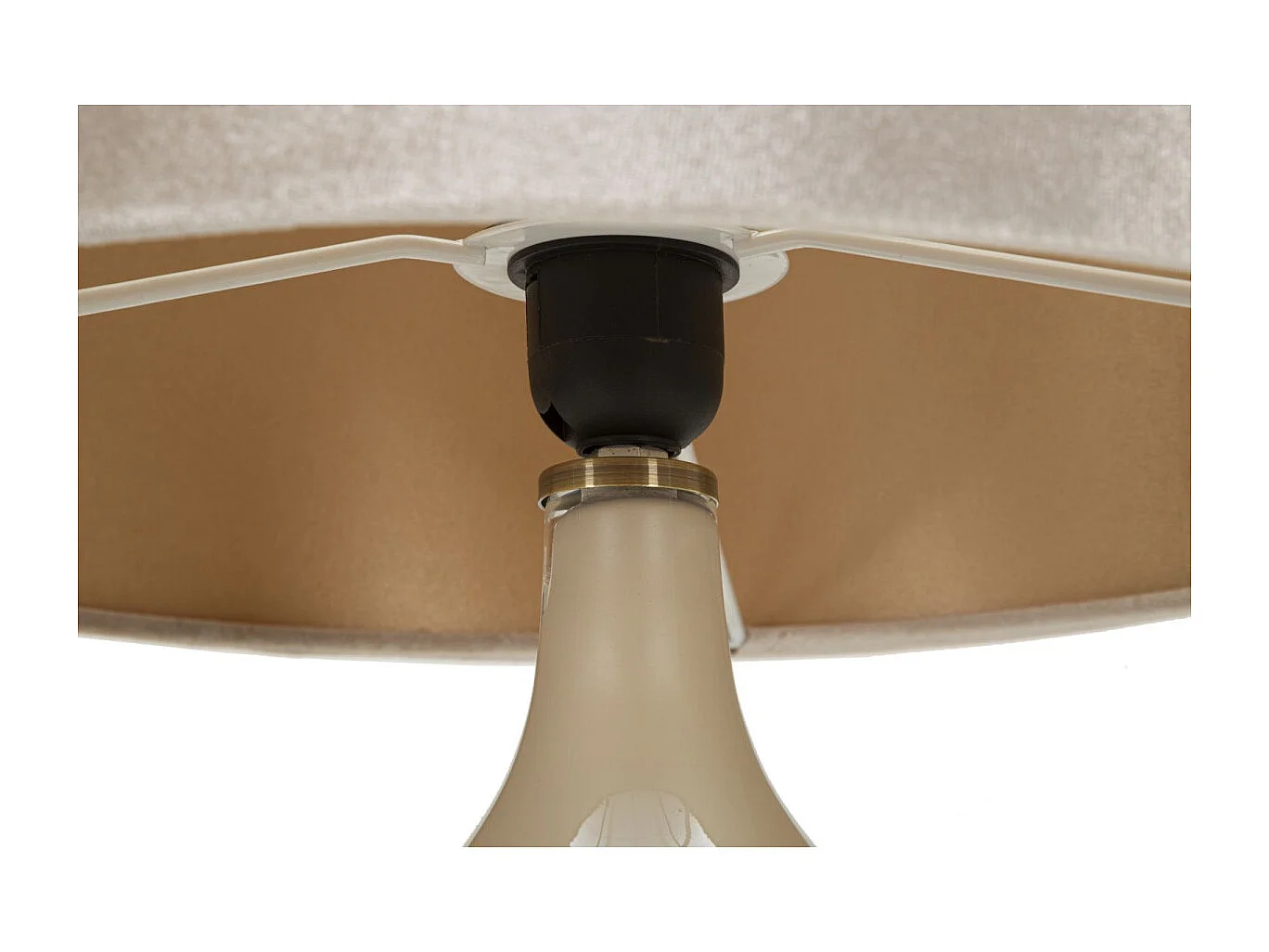 Lampe à Poser Design en Verre "Perly" 50cm Pearl