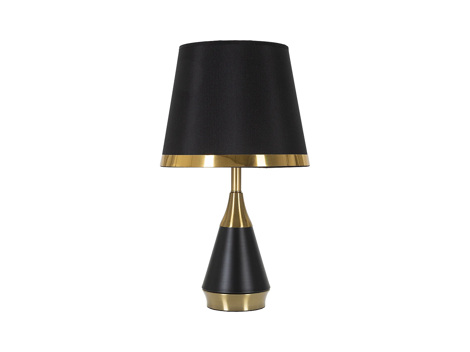 Lampe à Poser Design en Métal "Blacky" 50cm Noir & Or