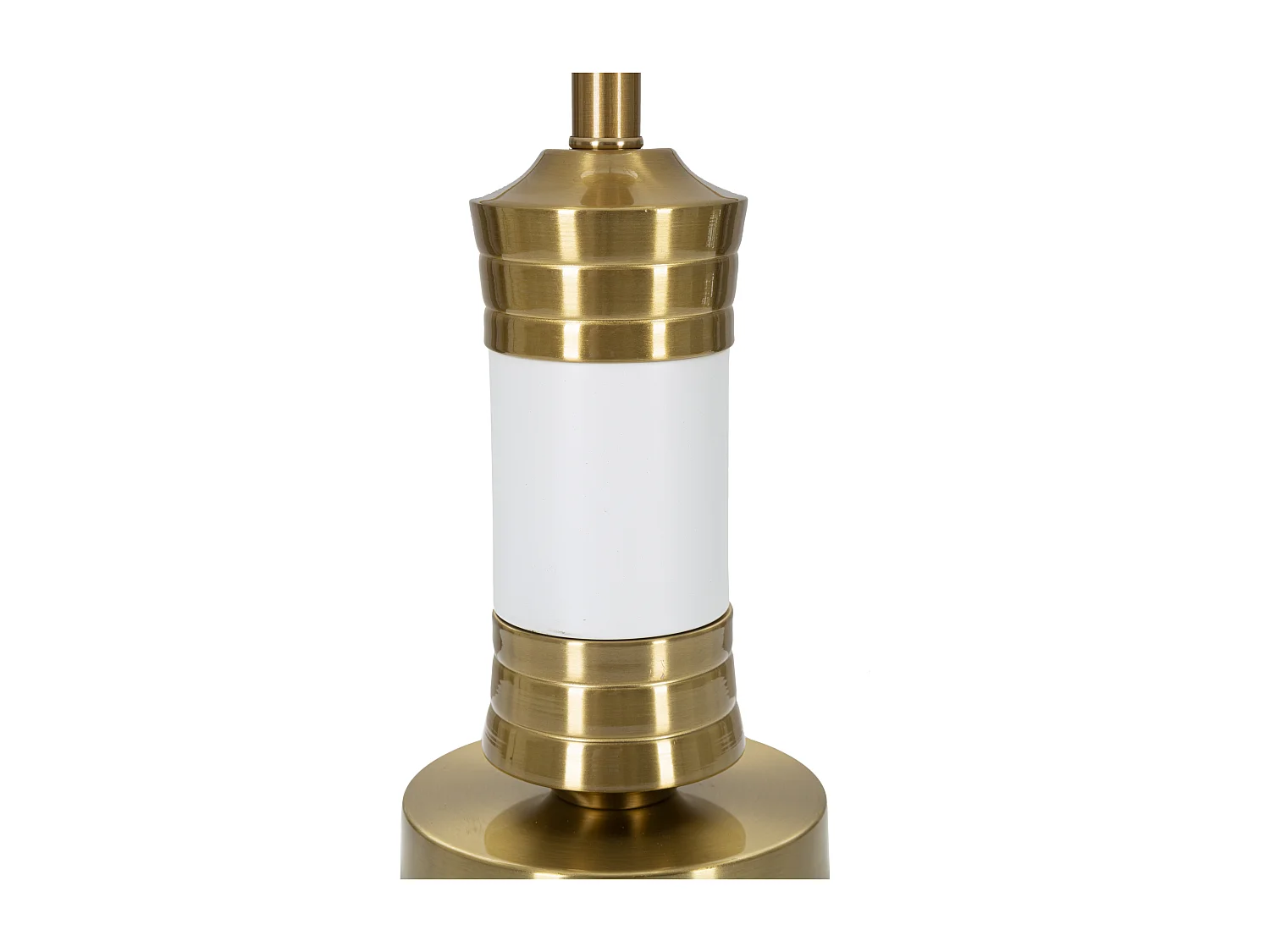 Lampe à Poser en Métal "Whity" 52cm Blanc & Or