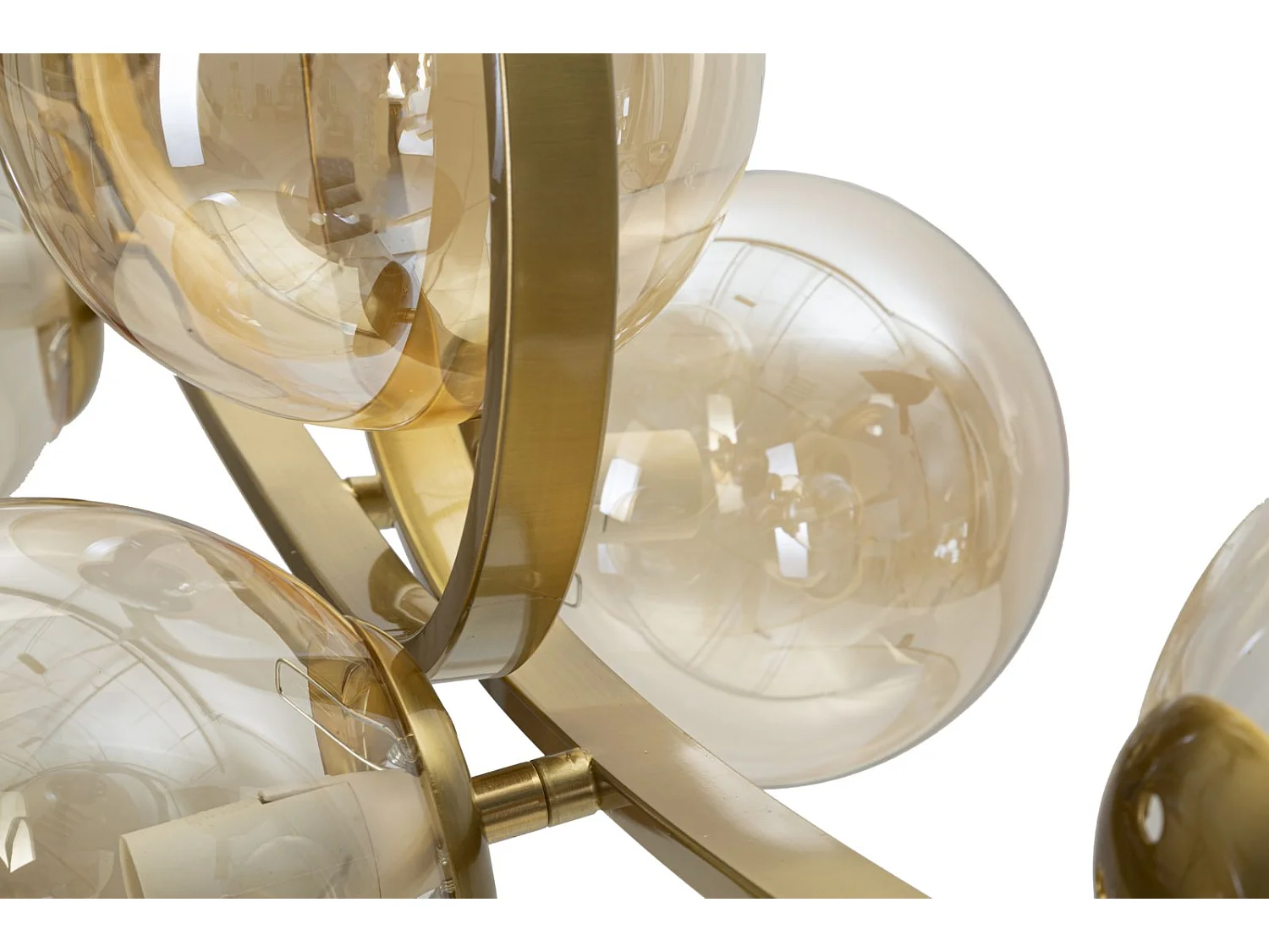 Lampadario con 7 sfere in vetro cm  115x36x30