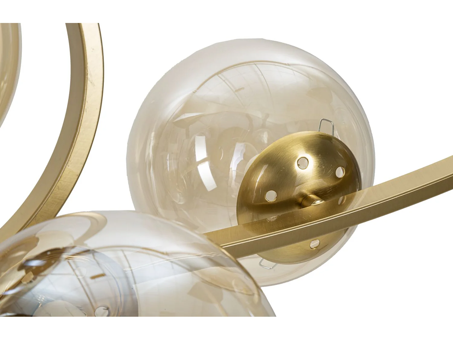 Lampadario con 7 sfere in vetro cm  115x36x30