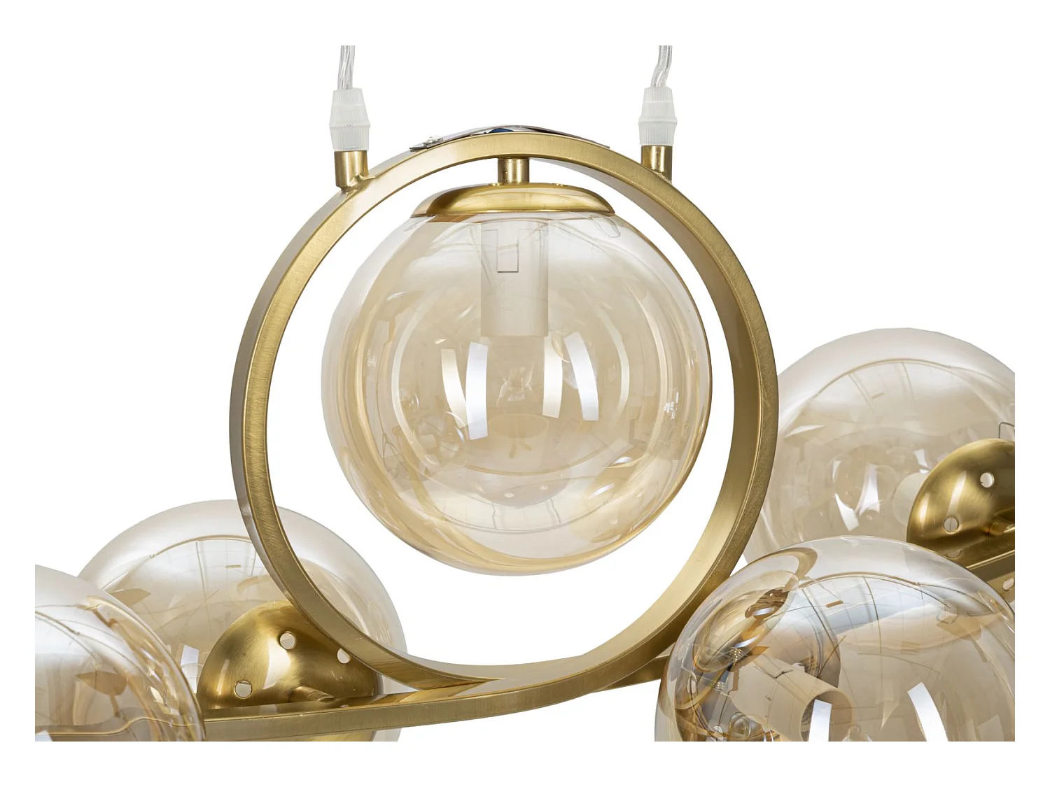 Lampadario con 7 sfere in vetro cm  115x36x30