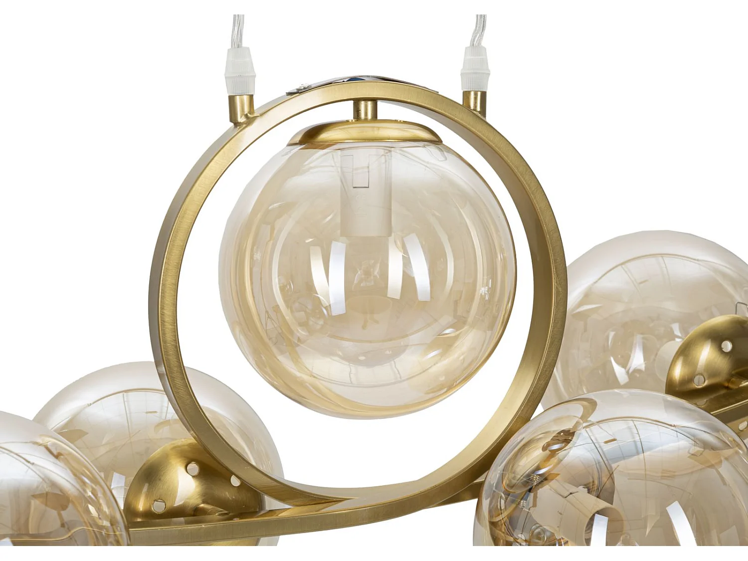 Lampe Suspension 7 Sphères "Japan" 115cm Or