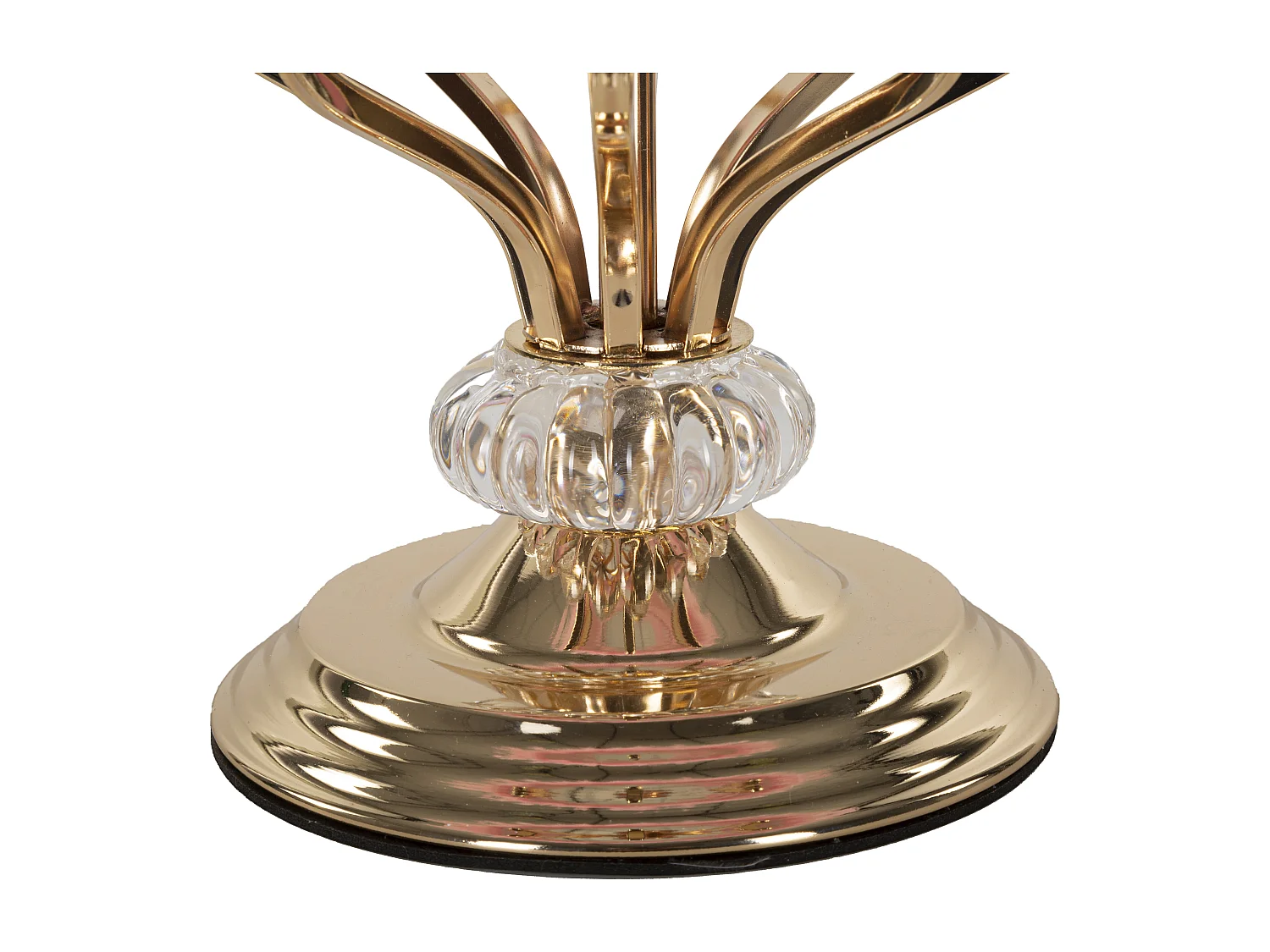 Lampada da tavolo con piume rosa cm  Ø 25x54