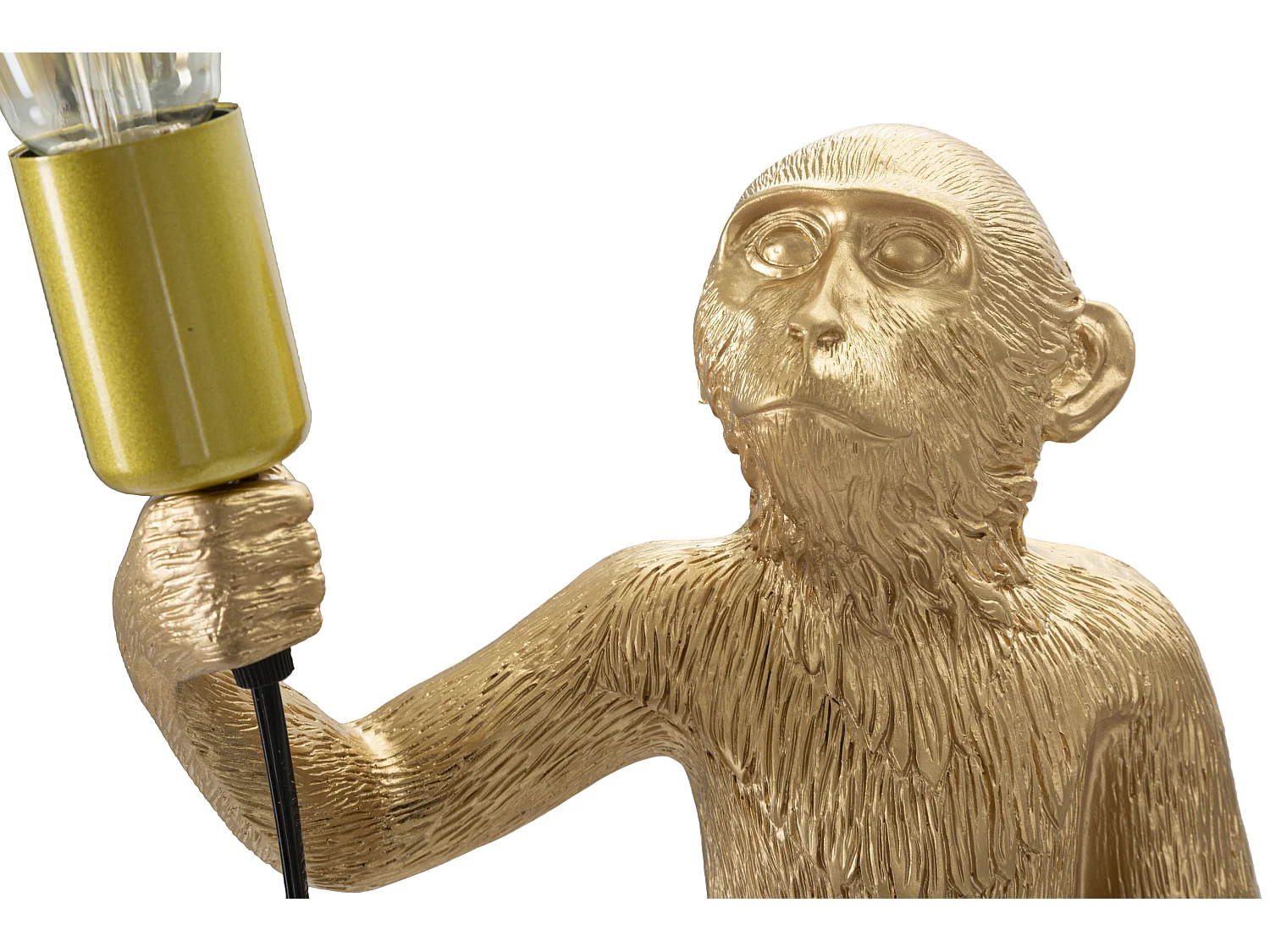 Lampe à Poser en Résine "Singe" 55cm Or