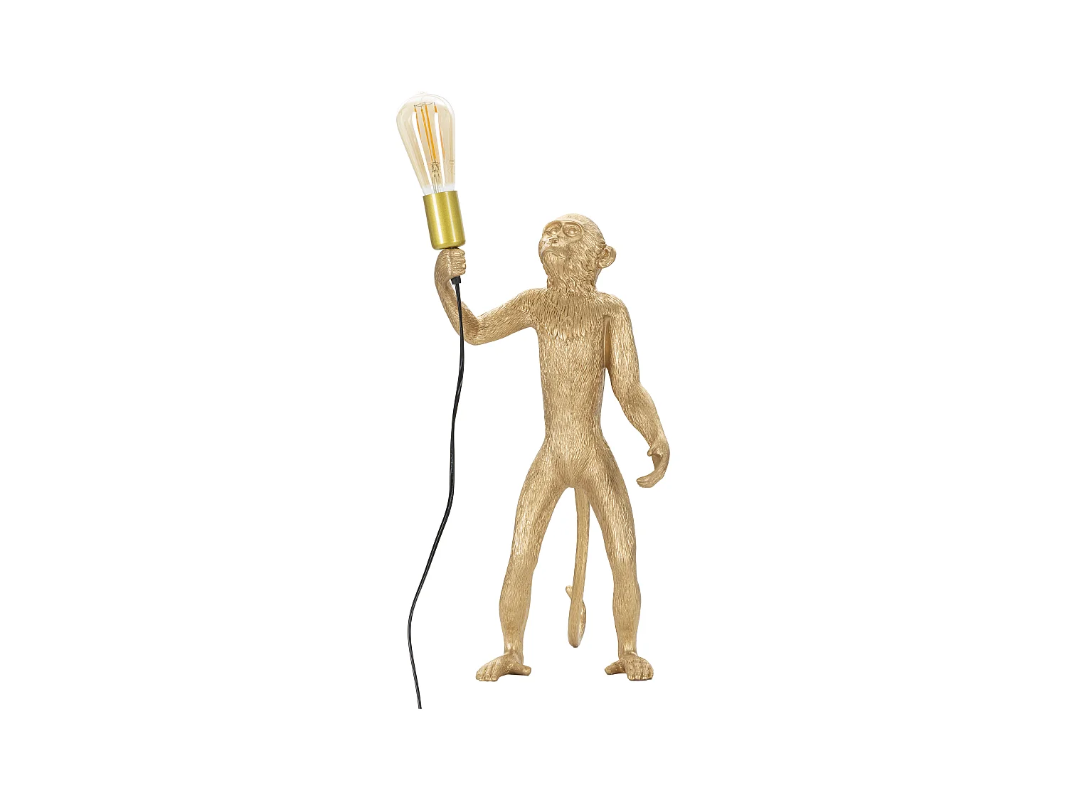 Lampe à Poser en Résine "Singe" 55cm Or