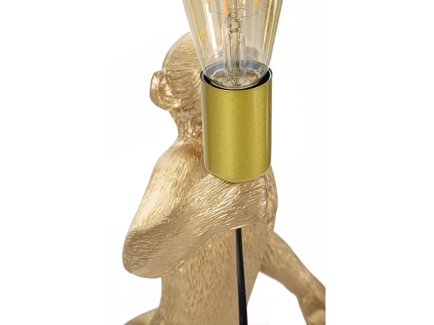 Lampe à Poser en Résine "Singe" 55cm Or