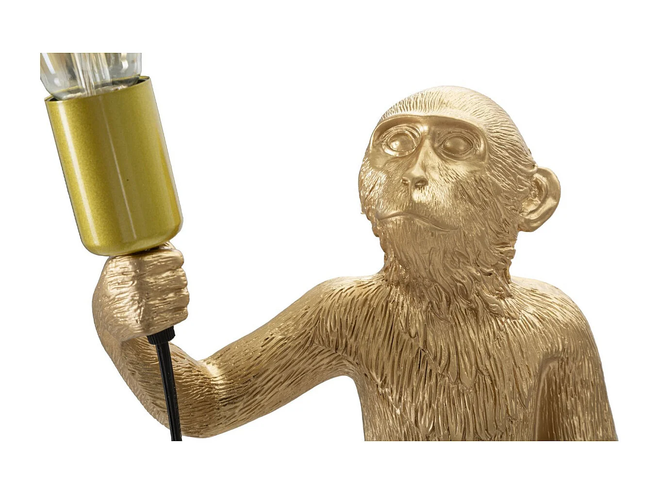 Lampe à Poser en Résine "Singe" 55cm Or