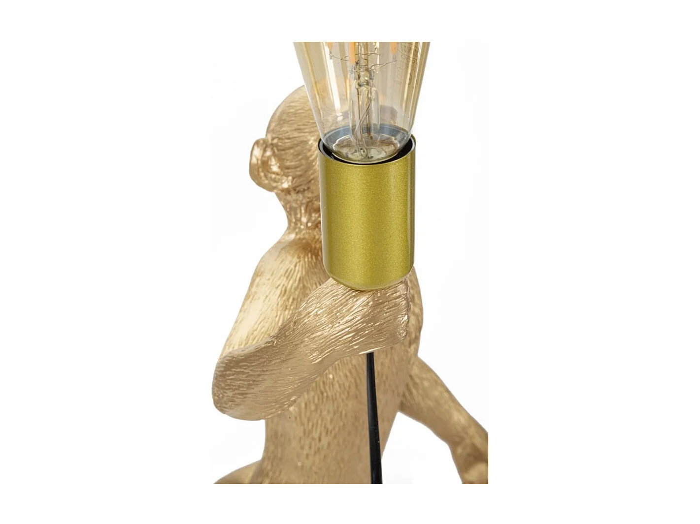 Lampe à Poser en Résine "Singe" 55cm Or