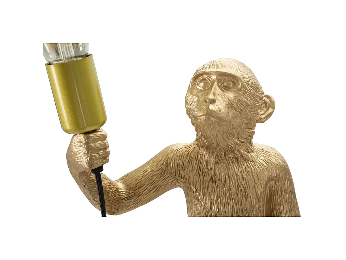 Gouden tafellamp van hars, Ø 26 x 34 x 56 cm