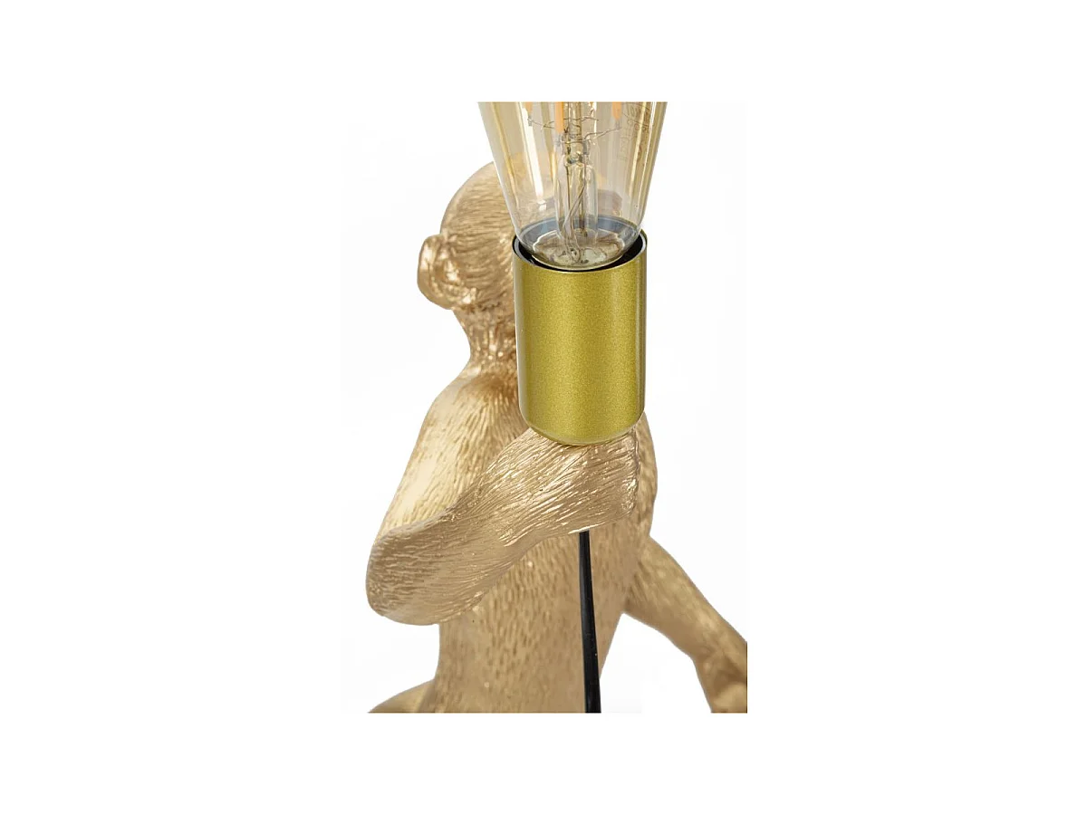 Gouden tafellamp van hars, Ø 26 x 34 x 56 cm