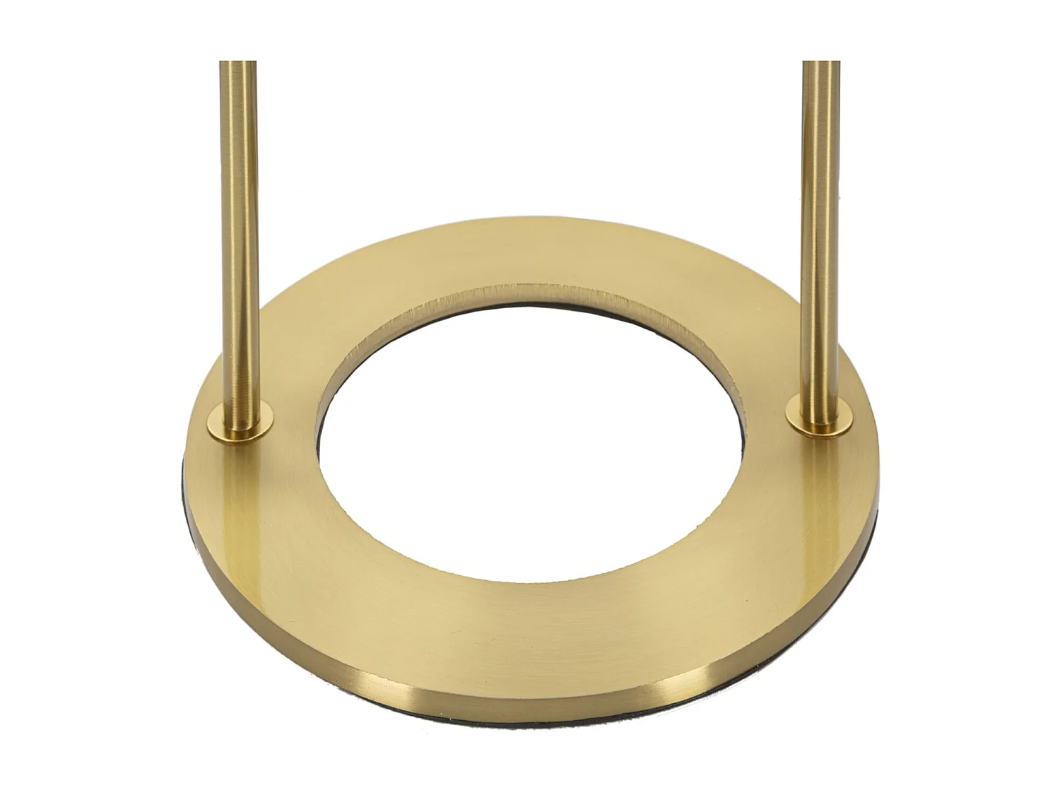 Lampada da tavolo con sfera in vetro bianco cm  Ø 21x50