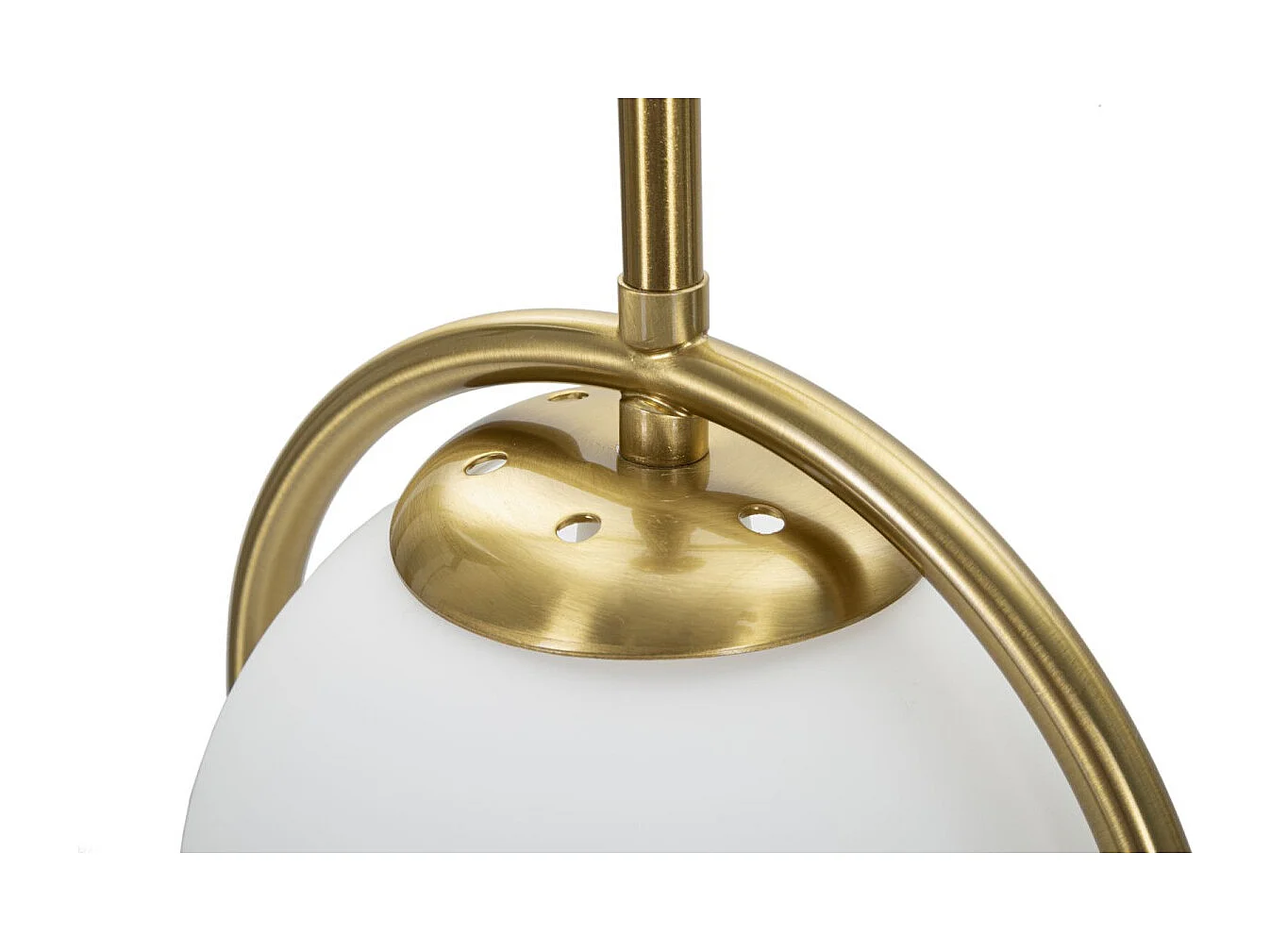 Lampe à Poser Arc "Luci" 50cm Blanc & Or