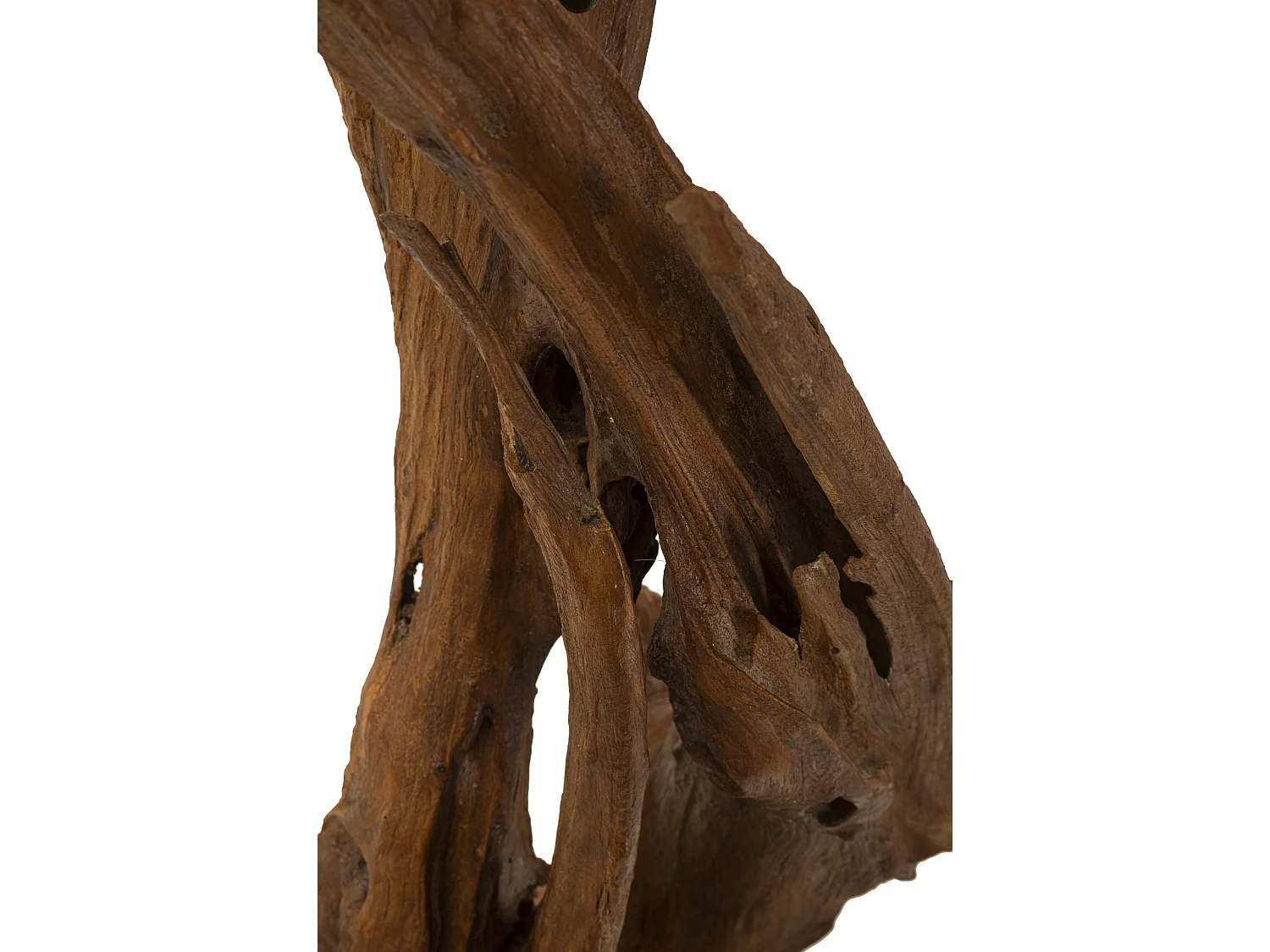 Lampada da tavolo in legno riciclato cm Ø 35x80