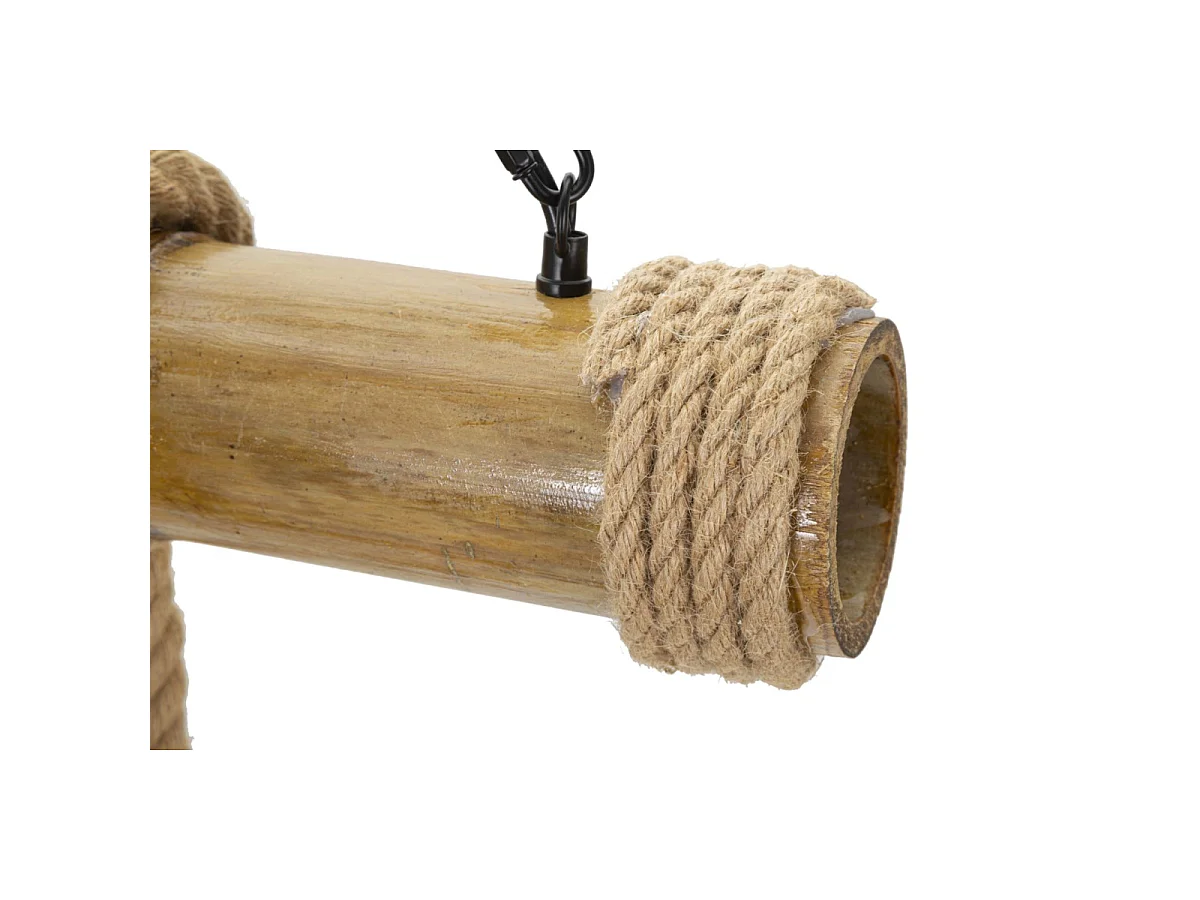 Pendelleuchte aus Bambus und Seil Bamboo