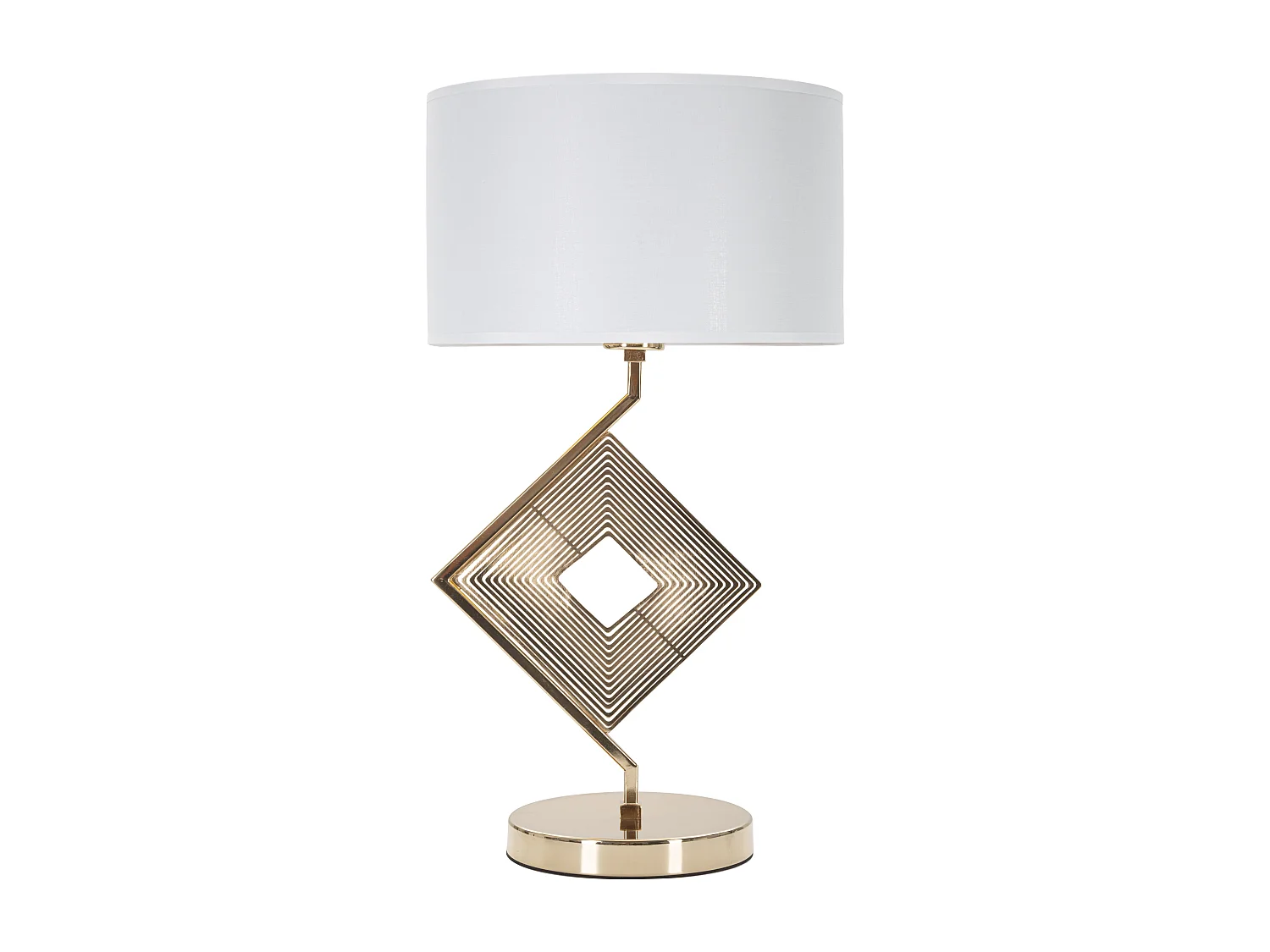 Lampada da tavolo in metallo dorato cm  Ø 30x56