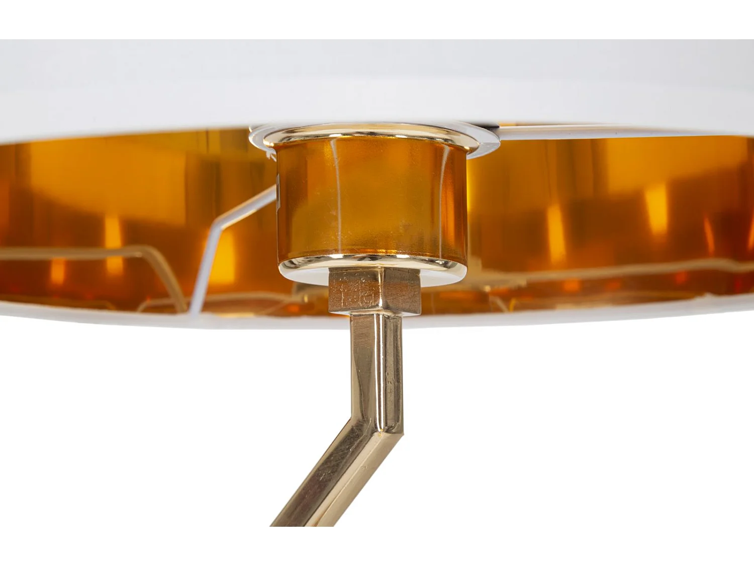 Lampada da tavolo in metallo dorato cm  Ø 30x56