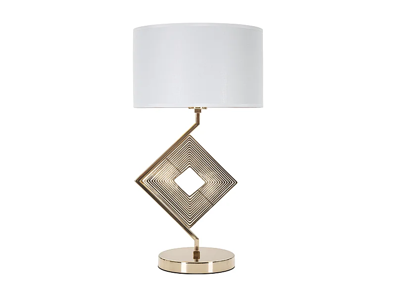 Lampe à Poser en Métal "Move" 56cm Or & Blanc