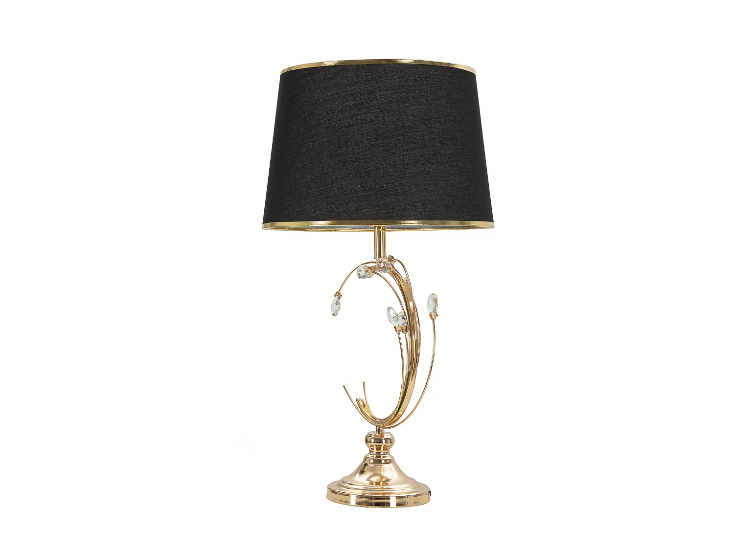 Lampada da tavolo in metallo dorato  cm  Ø 36x65