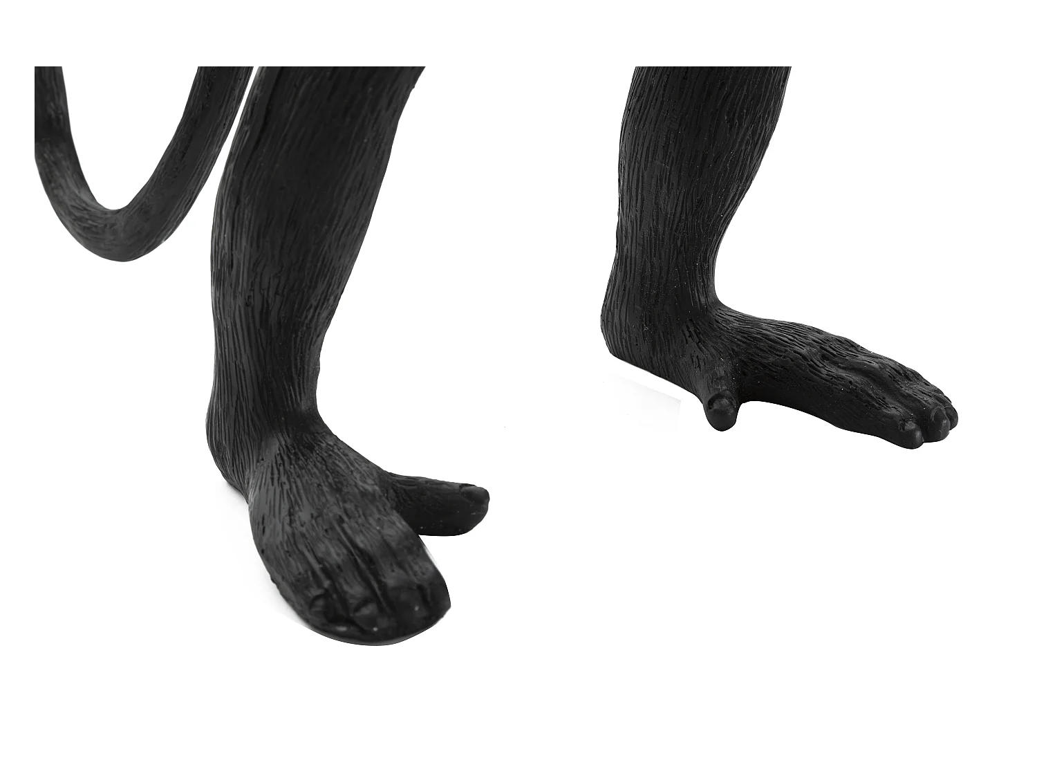 Lampe à Poser en Résine "Singe" 55cm Noir