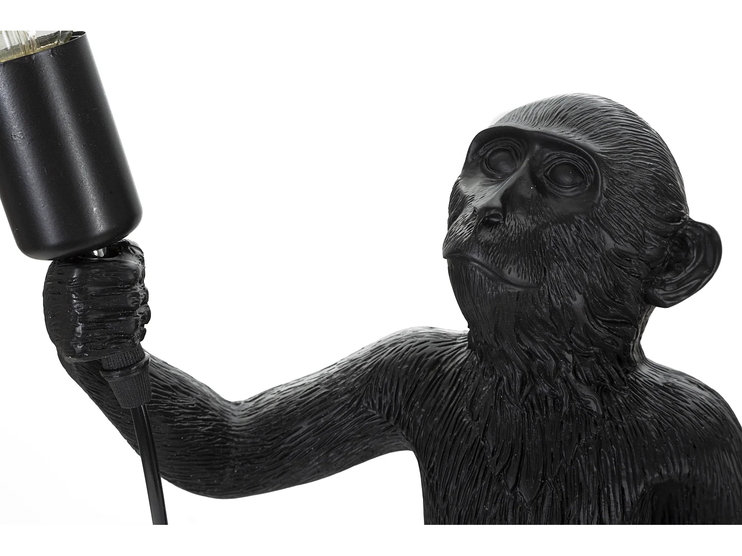 Zwarte hars tafellamp cm Ø 26x 34x 57