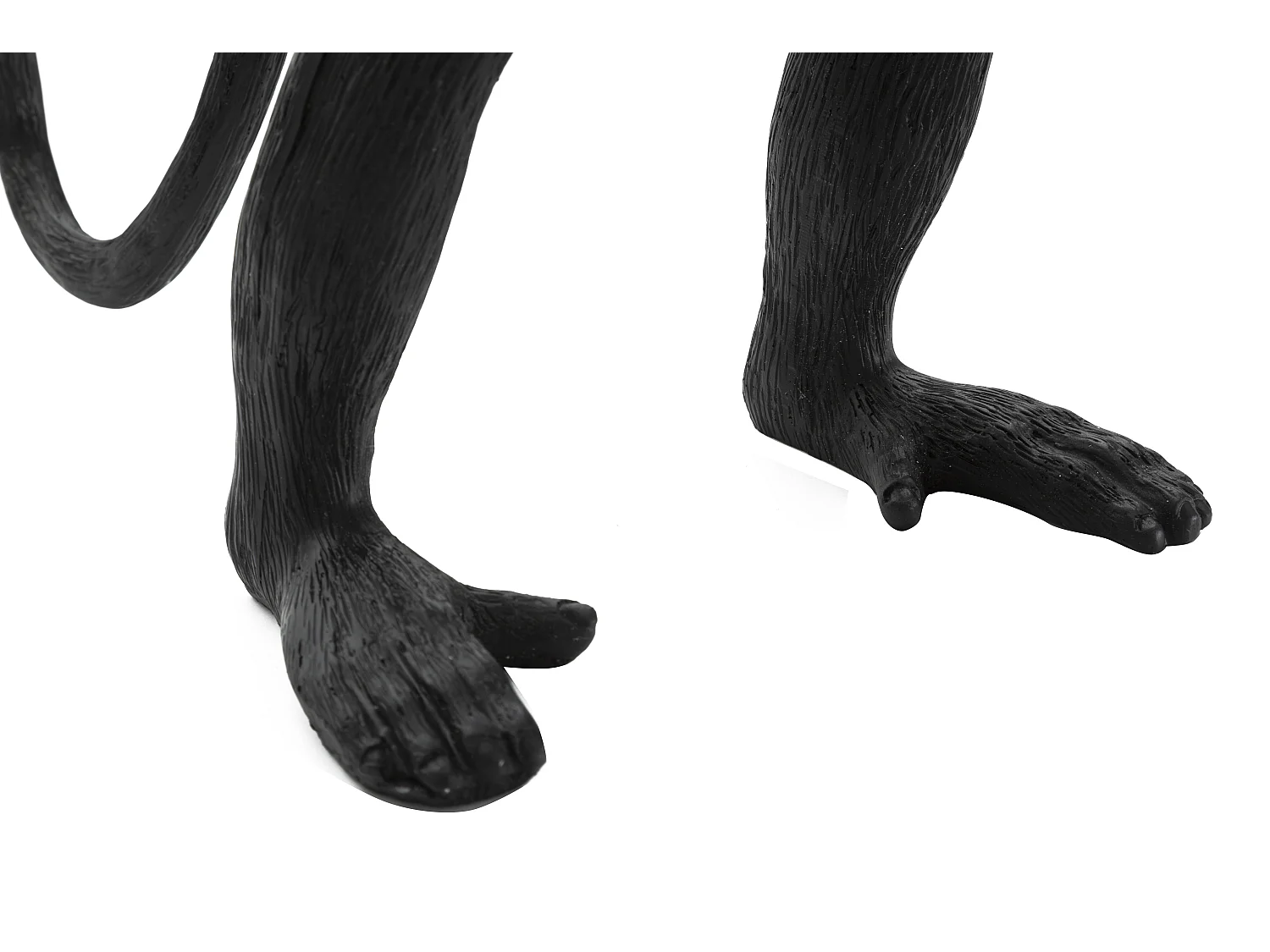 Lampe à Poser en Résine "Singe" 55cm Noir