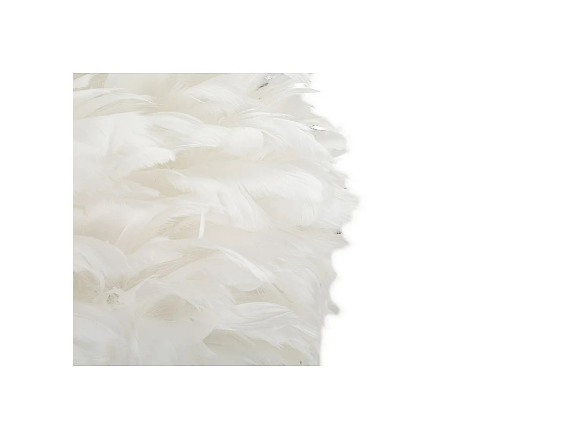 Tafellamp met witte veren cm Ø 40x63