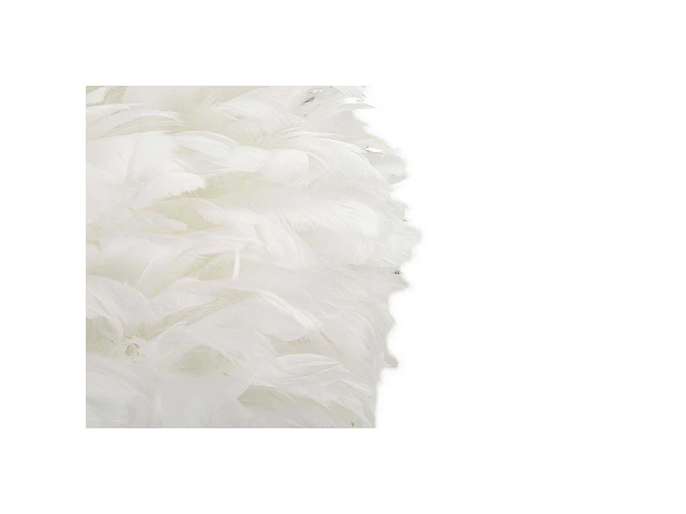 Tafellamp met witte veren cm Ø 40x63