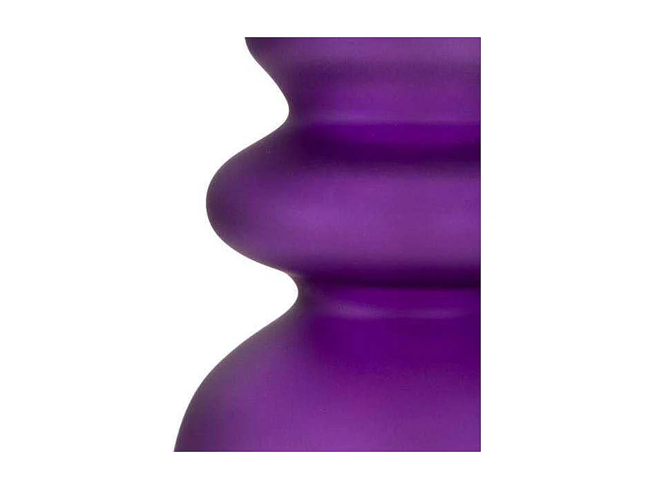 Lampe à Poser en Verre "Milva Two" 57cm Violet & Or