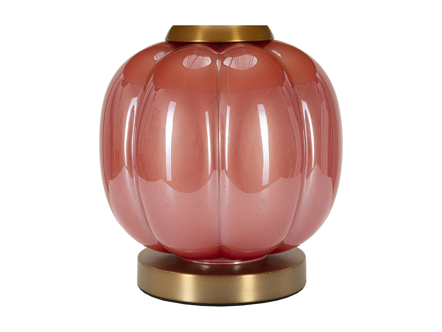 Lampe à Poser en Verre "Helene Ball" 50cm Rouge & Bleu