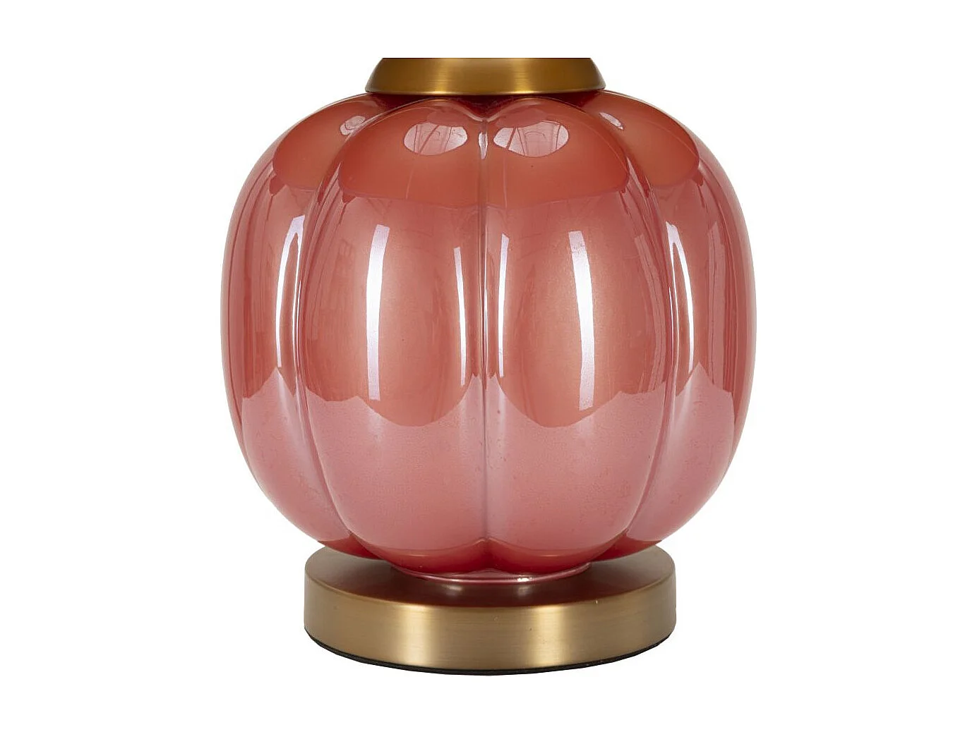 Lampe à Poser en Verre "Helene Ball" 50cm Rouge & Bleu