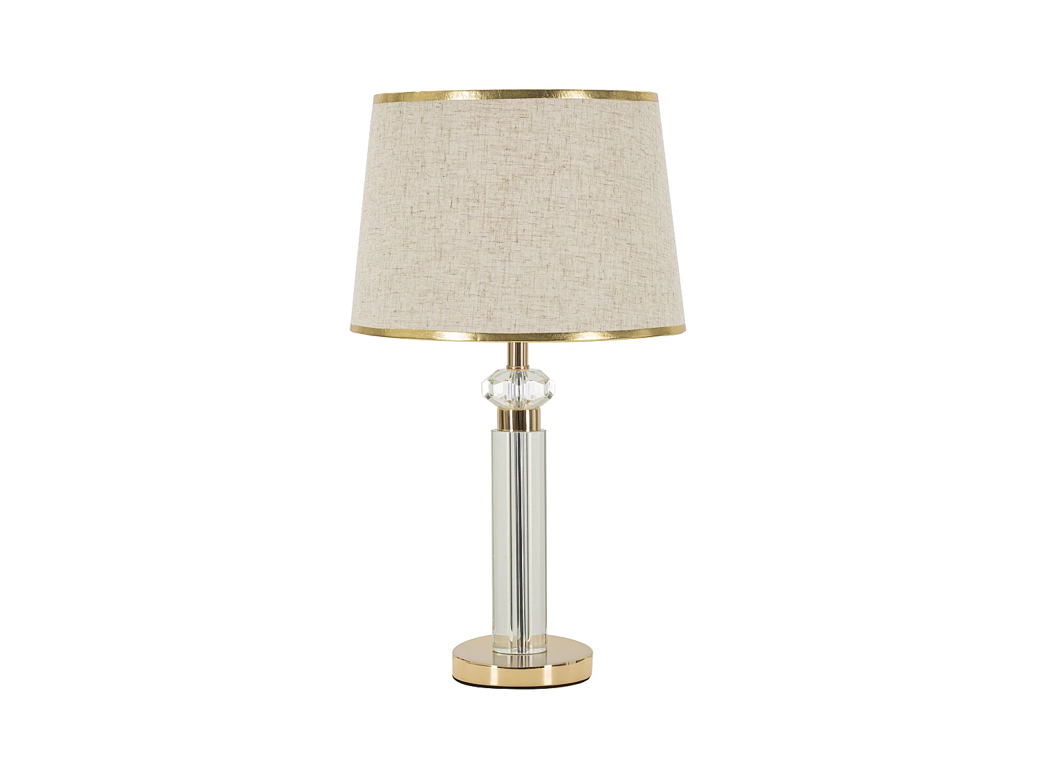 Lampe à Poser Design en Verre "Praga" 52cm Or