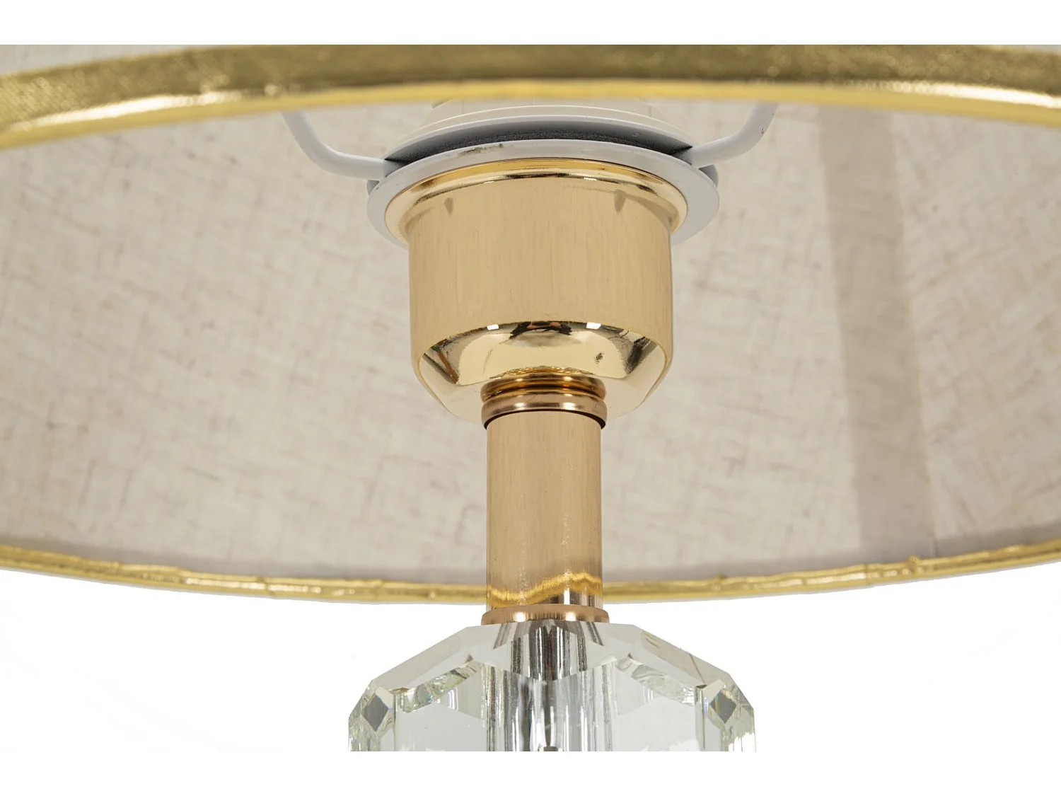 Lampada da tavolo in metallo e vetro cm  Ø 30x52,5