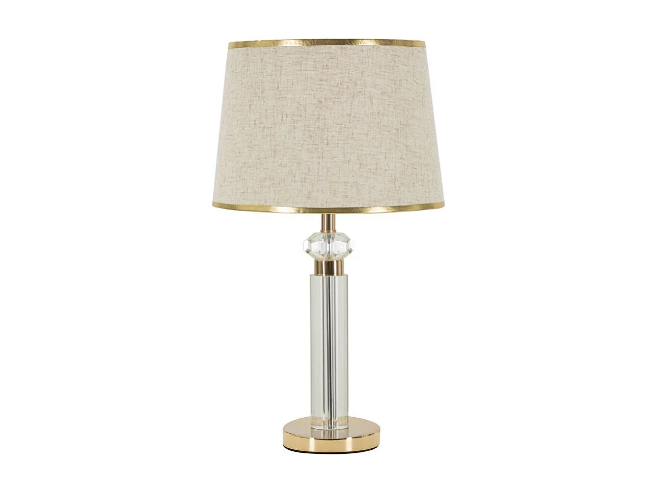 Lampe à Poser Design en Verre "Praga" 52cm Or