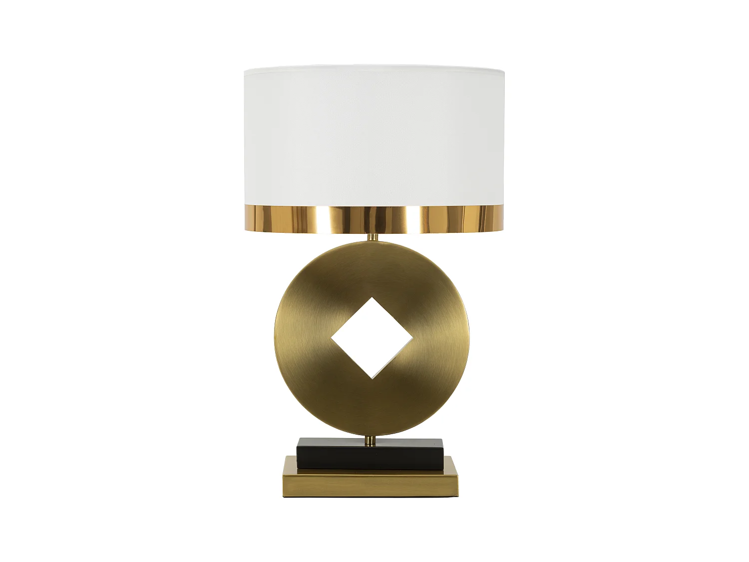 Lampe de table en métal doré Ø 30x53