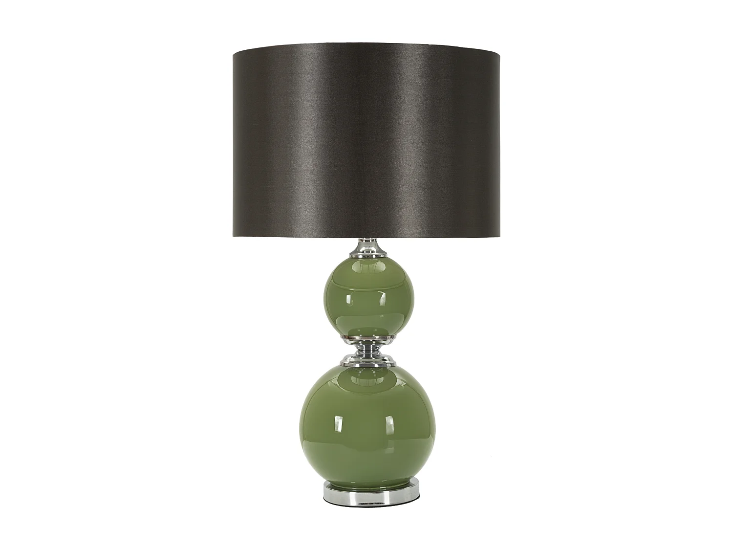 Lampe à Poser en Verre "Eva Two" 65cm Vert & Noir