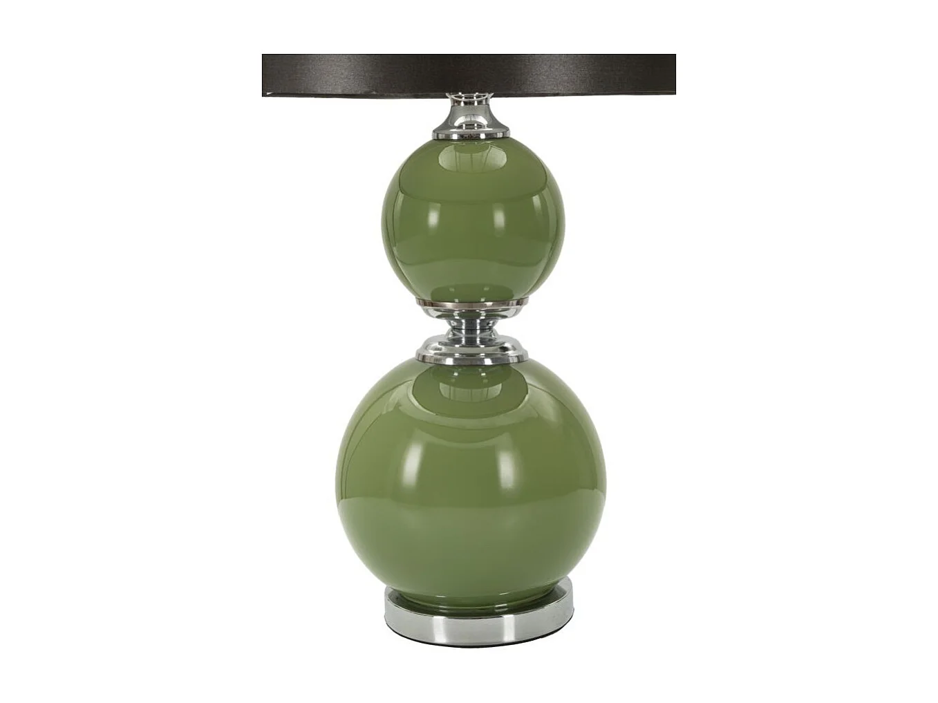 Lampe à Poser en Verre "Eva Two" 65cm Vert & Noir
