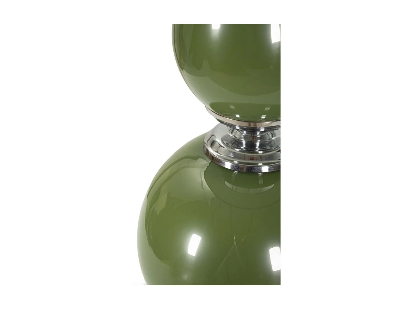 Lampe à Poser en Verre "Eva Two" 65cm Vert & Noir