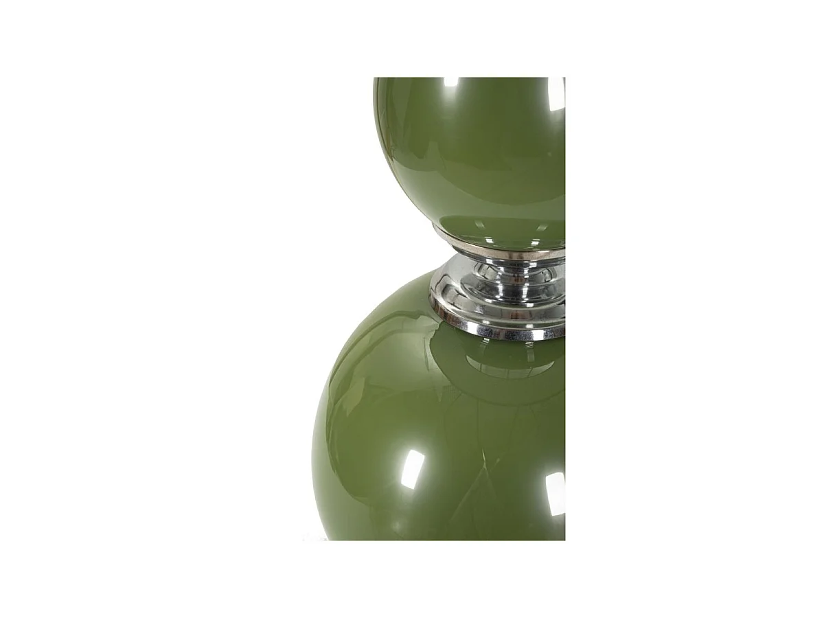 Lampe à Poser en Verre "Eva Two" 65cm Vert & Noir
