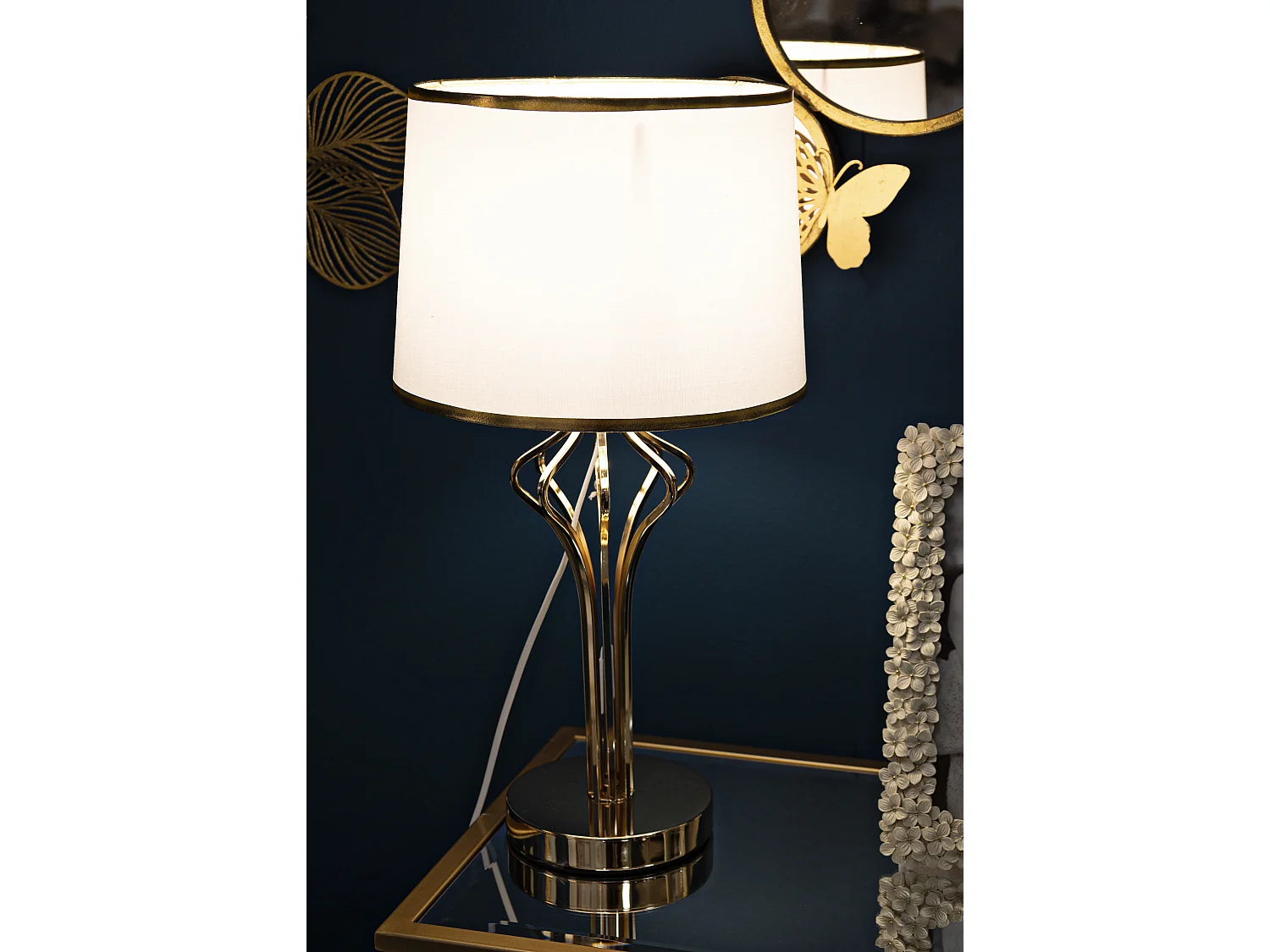 Lampe à Poser Design en Métal "Slimmy" 53cm Or