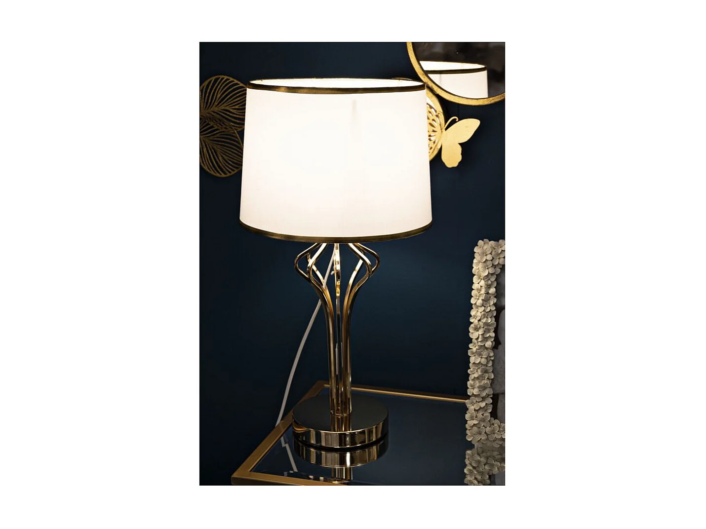 Lampe à Poser Design en Métal "Slimmy" 53cm Or